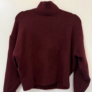 Zara Burgundy Turtleneck Sweater